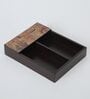 Brown Abstract Print MDF Cutlery Holder