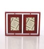 ClasiCraft Brown Wooden Double Revolving Photo Frame