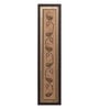 Brown Beads Raw Silk Framed Wall Art