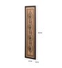 Brown Beads Raw Silk Framed Wall Art