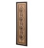 Brown Beads Raw Silk Framed Wall Art