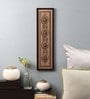 Brown Beads Raw Silk Framed Wall Art