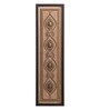 Brown Beads Raw Silk Framed Wall Art