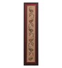 Red & Brown Beads Raw Silk Framed Wall Art
