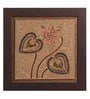 Brown Beads Canvas Framed Wall Art