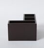 Brown Red Rose Print MDF Desk Organizer