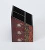 Brown Elephant Print MDF Cutlery Holder