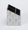 Brown Flower Print MDF Cutlery Holder