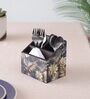 Brown Gold Leaf Print MDF Cutlery Holder