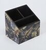 Brown Gold Leaf Print MDF Cutlery Holder