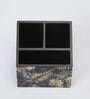 Brown Gold Leaf Print MDF Cutlery Holder