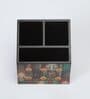 Brown Window Print MDF Cutlery Holder