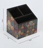 Brown Window Print MDF Cutlery Holder