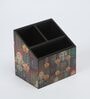 Brown Window Print MDF Cutlery Holder