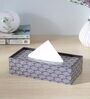Brown Black and Gold Print MDF Tissue Holder