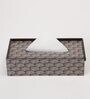 Brown Black and Gold Print MDF Tissue Holder
