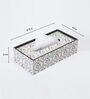 Brown Flower Print MDF Tissue Holder