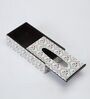 Brown Flower Print MDF Tissue Holder