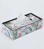Brown Green Leaf Print MDF Tissue Holder