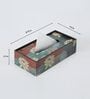 Brown Lotus Print MDF Tissue Holder
