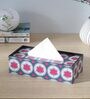 Brown Red Rose Print MDF Tissue Holder