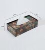 Brown Window Print MDF Tissue Holder
