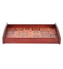Brown Wood indian ethnic Print Tray
