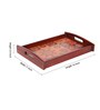 Brown Wood indian ethnic Print Tray