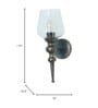 Classic & Transitional Small Conial Wall Sconce with Antique Brass Finish
