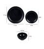 Classic 18 Pcs Black Melamine Dinnerware Set