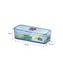 Classic 1.6 Litres Transparent Plastic Airtight Food Storage Container With Leak Proof Lid