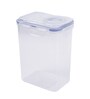 Classic 1.8 Litres Transparent Plastic Airtight Food Storage Container With Leak Proof Flip Lid