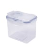 Classic 1 Litre Transparent Plastic Airtight Food Storage Container With Leak Proof Flip Lid