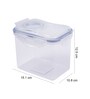 Classic 1 Litre Transparent Plastic Airtight Food Storage Container With Leak Proof Flip Lid