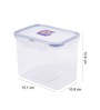 Classic 1 Litre Transparent Plastic Airtight Food Storage Container With Leak Proof Lid