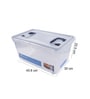 Classic 21 Liters Transparent Plastic Airtight Food Storage Container With Leak Proof Lid