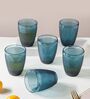 Classic 250ml Blue Crystal Glass (Set of 6) Everyday Glass