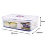 Classic 3.6 Litres Transparent Plastic Airtight Food Storage Container With Leak Proof Lid
