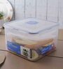 Classic 3.7 Litres Transparent Plastic Airtight Food Storage Container With Leak Proof Lid