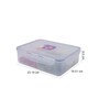Classic 3.9 Litres Transparent Plastic Airtight Food Storage Container With Leak Proof Lid