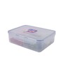 Classic 3.9 Litres Transparent Plastic Airtight Food Storage Container With Leak Proof Lid