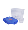 Classic 5 Kg Transparent Plastic Airtight Food Storage Container With Leak Proof Lid