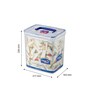 Classic 5 Liters Transparent Plastic Food Storage Container With Leak Proof Lid