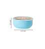 Classic 800ml Blue Ceramic Serving Bowl with Lid