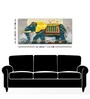 Classic And Royal Elephant With Golden Tusks Wall Painting