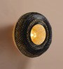 Classic Bamboo Wall Light in Black Colour