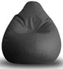 Classic XXL Bean Bag with Beans in Grey Colour