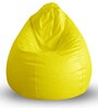 Classic XXL Bean Bag with Beans in Yellow Colour