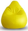 Classic XXL Bean Bag with Beans in Yellow Colour
