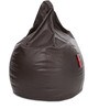 Classic XXXL Bean Bag with Beans in Brown Colour